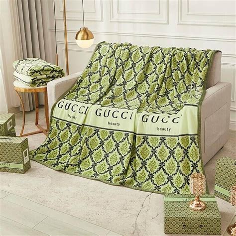 blue gucci blanket